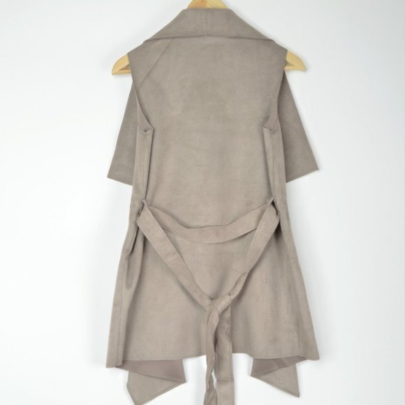 NWT HYFVE Faux Suede Belted Vest Sizes: S, L - Picture 7 of 7